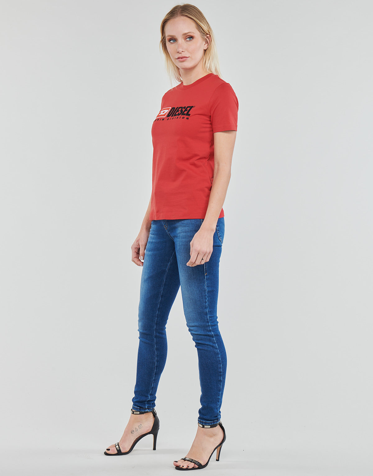 T-shirt Donna Diesel  T-REG-DIV  Rosso