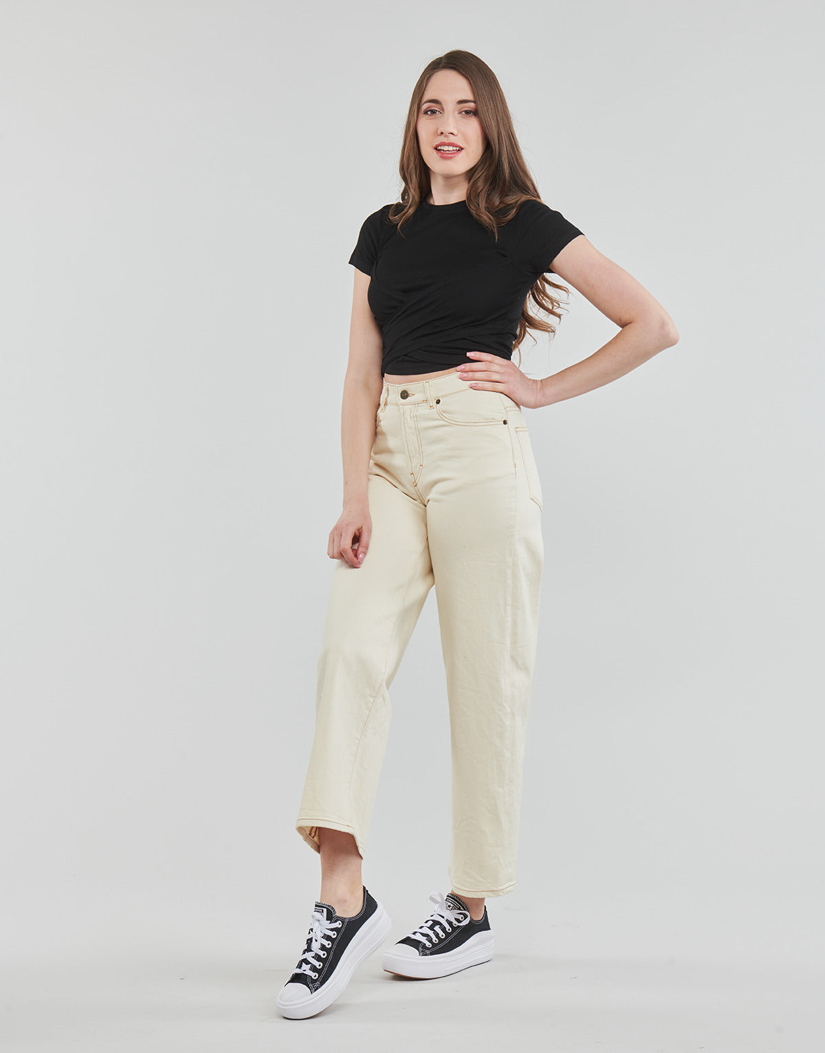 Jeans Flare Donna Diesel 2000 Bianco