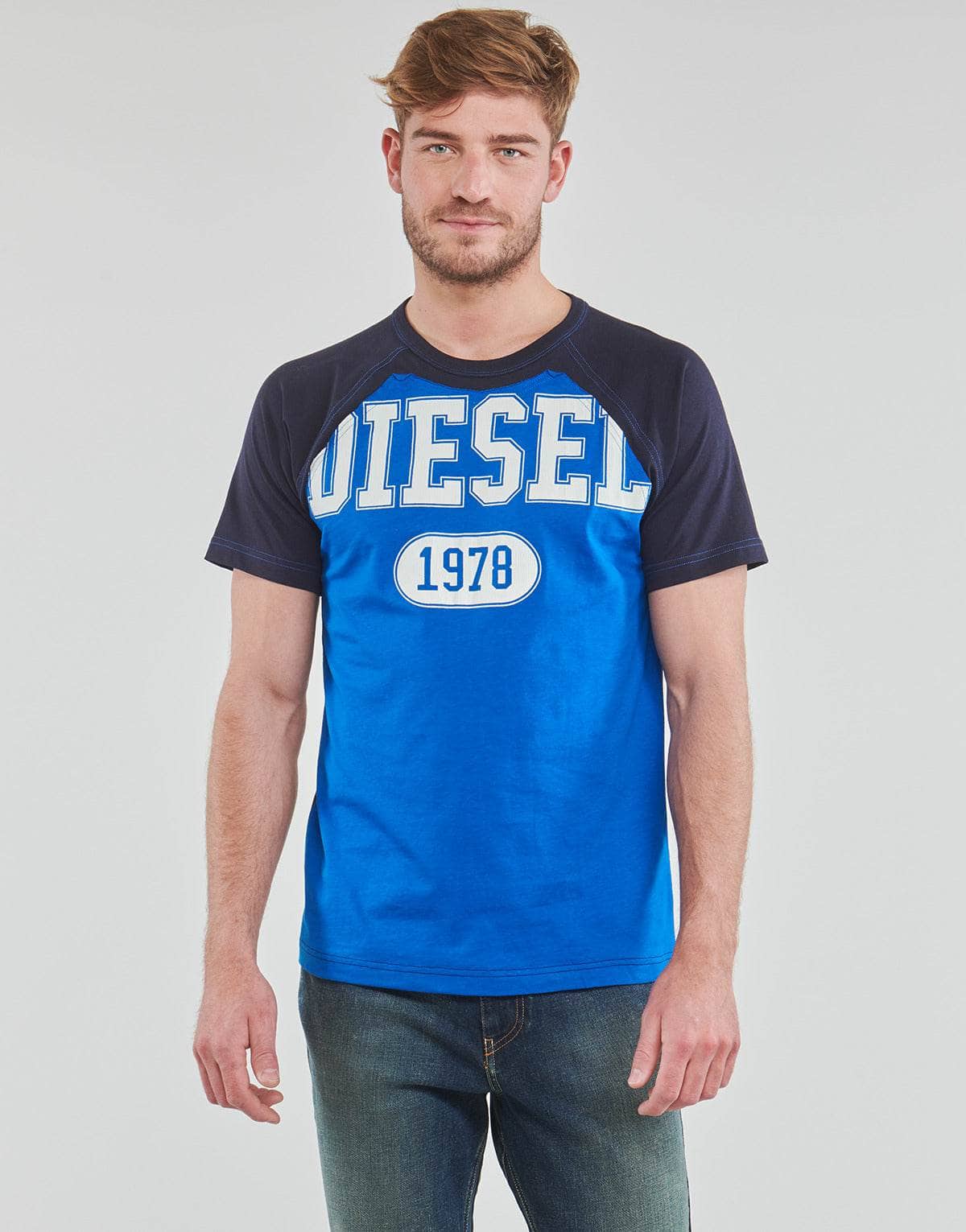 T-shirt Uomo Diesel T-RAGLEN Blu