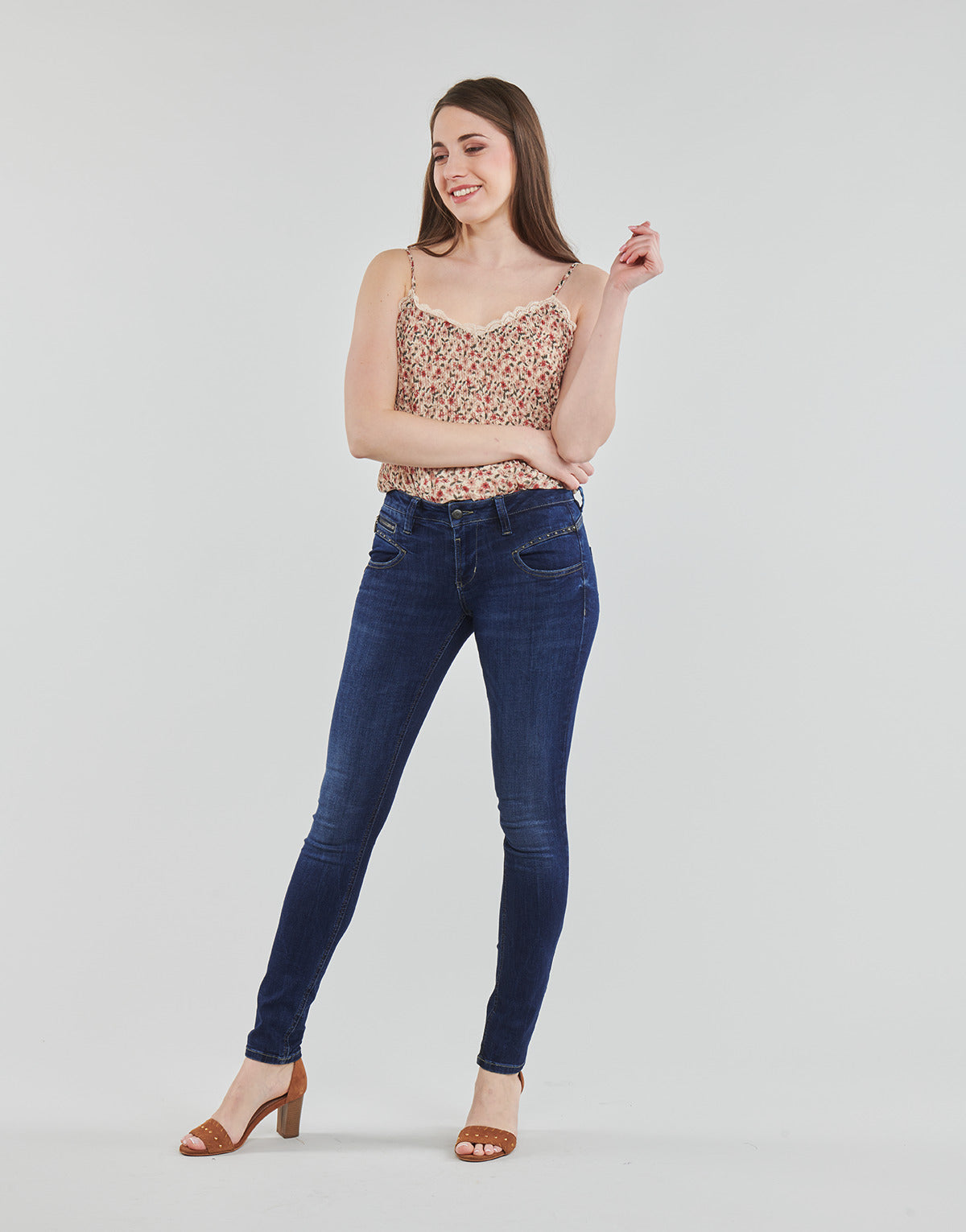 Jeans Slim Donna Freeman T.Porter ALEXA SLIM S-SDM Blu