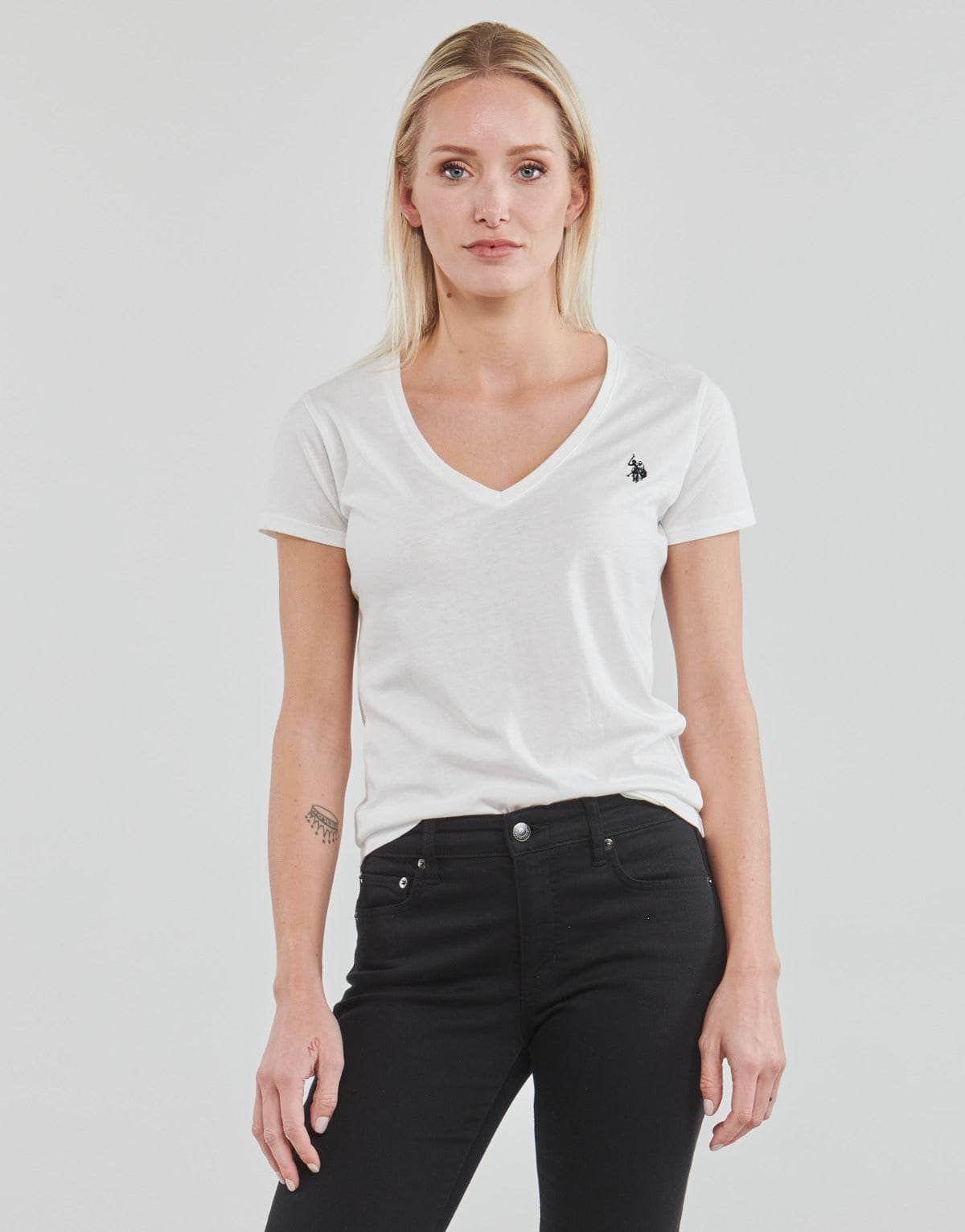 T-shirt Donna U.S Polo Assn. BELL 51520 EH03 Bianco