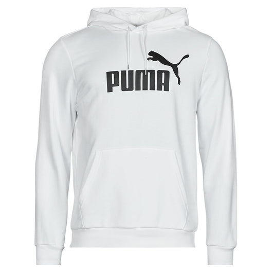 Felpa Uomo Puma ESS BIG LOGO HOODIE FL Bianco