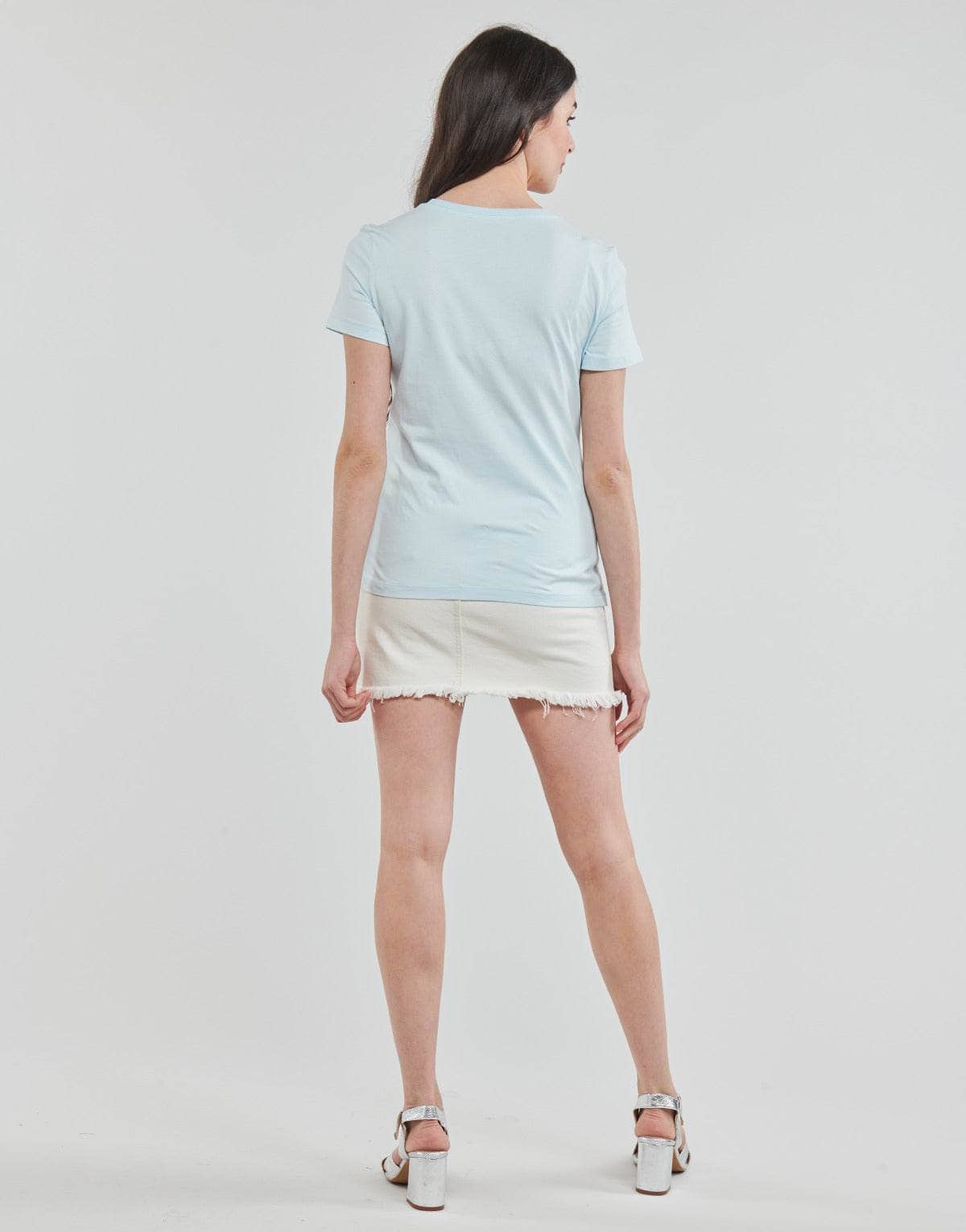 T-shirt Donna Guess SS CN ICON TEE Blu