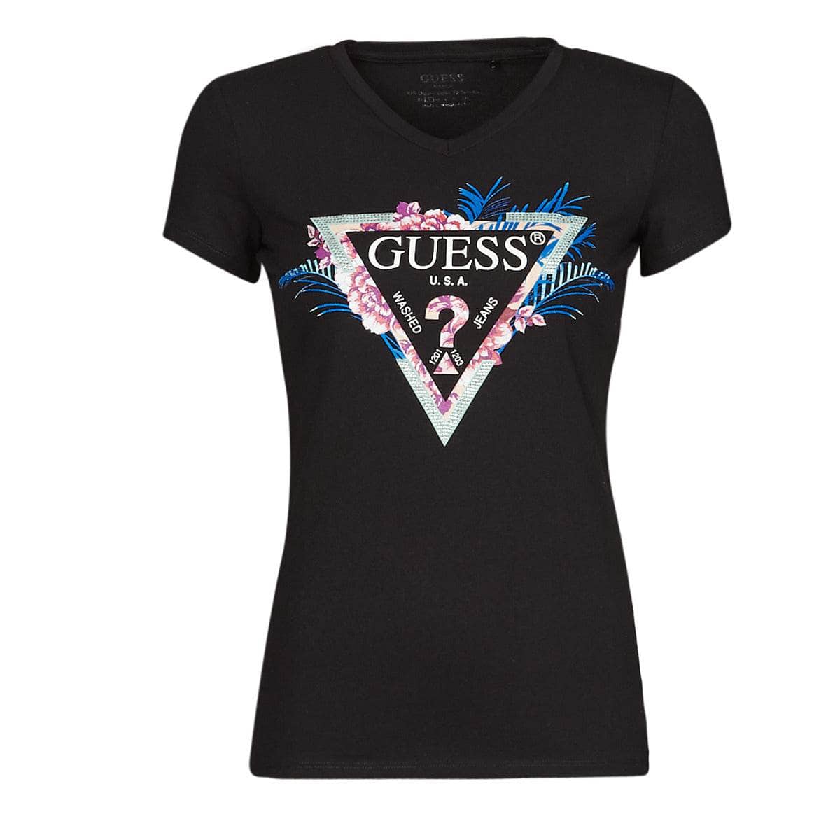 T-shirt Donna Guess SS VN KATHE TEE Nero