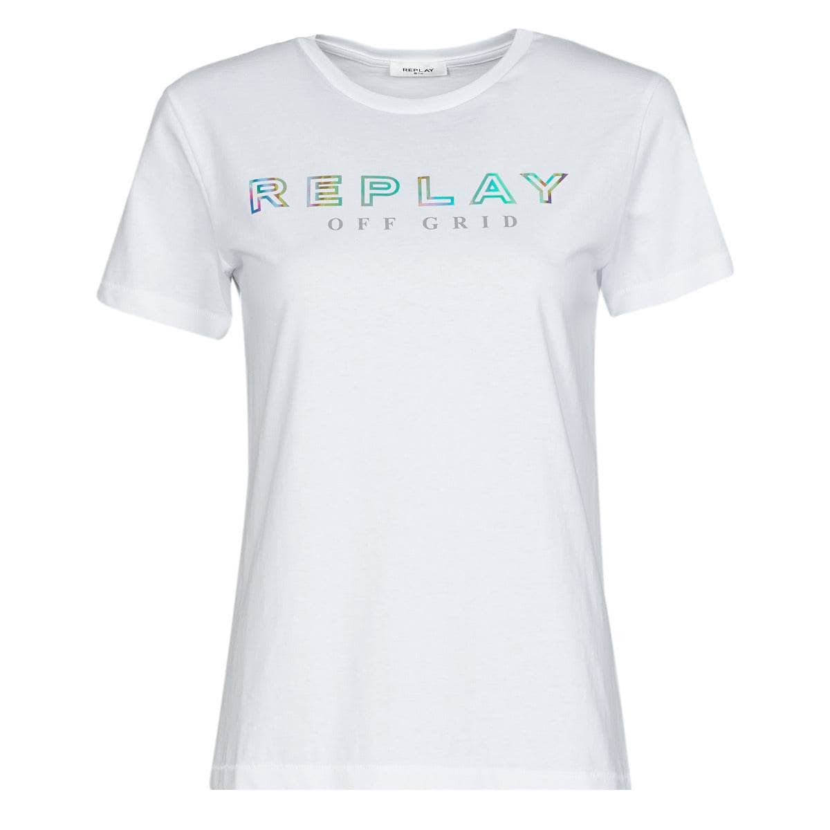 T-shirt Donna Replay W3318C Bianco