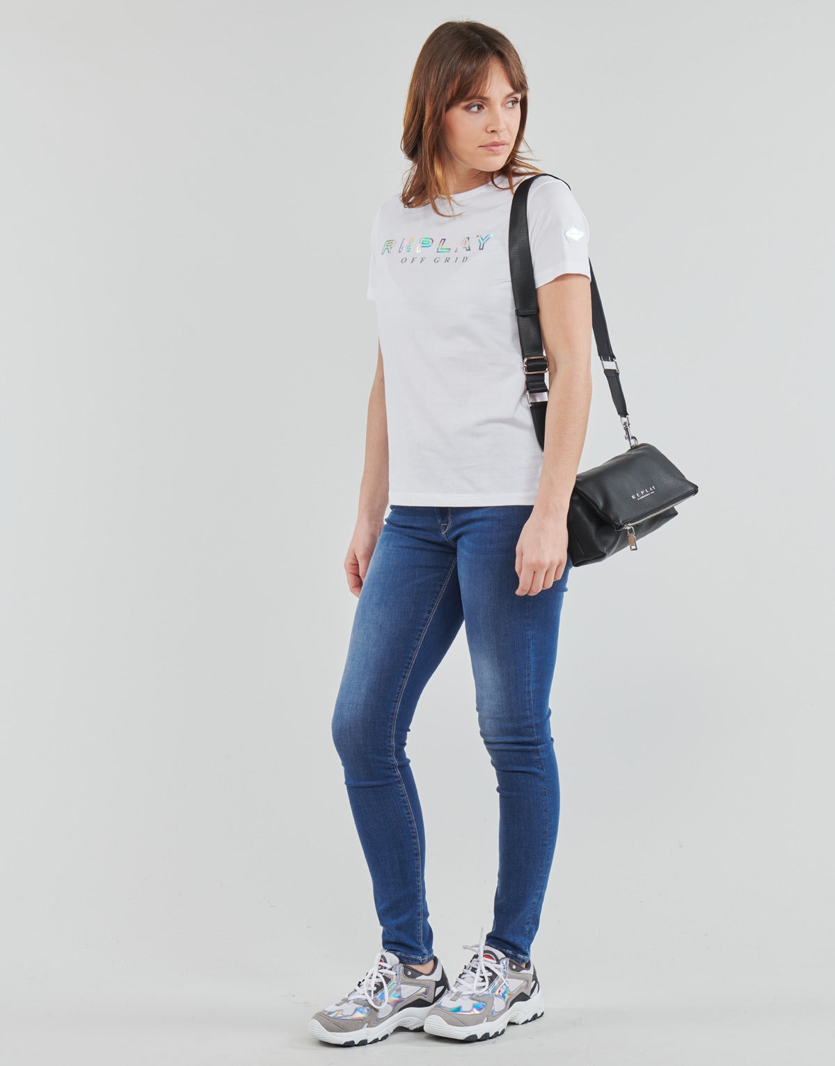 T-shirt Donna Replay  W3318C  Bianco