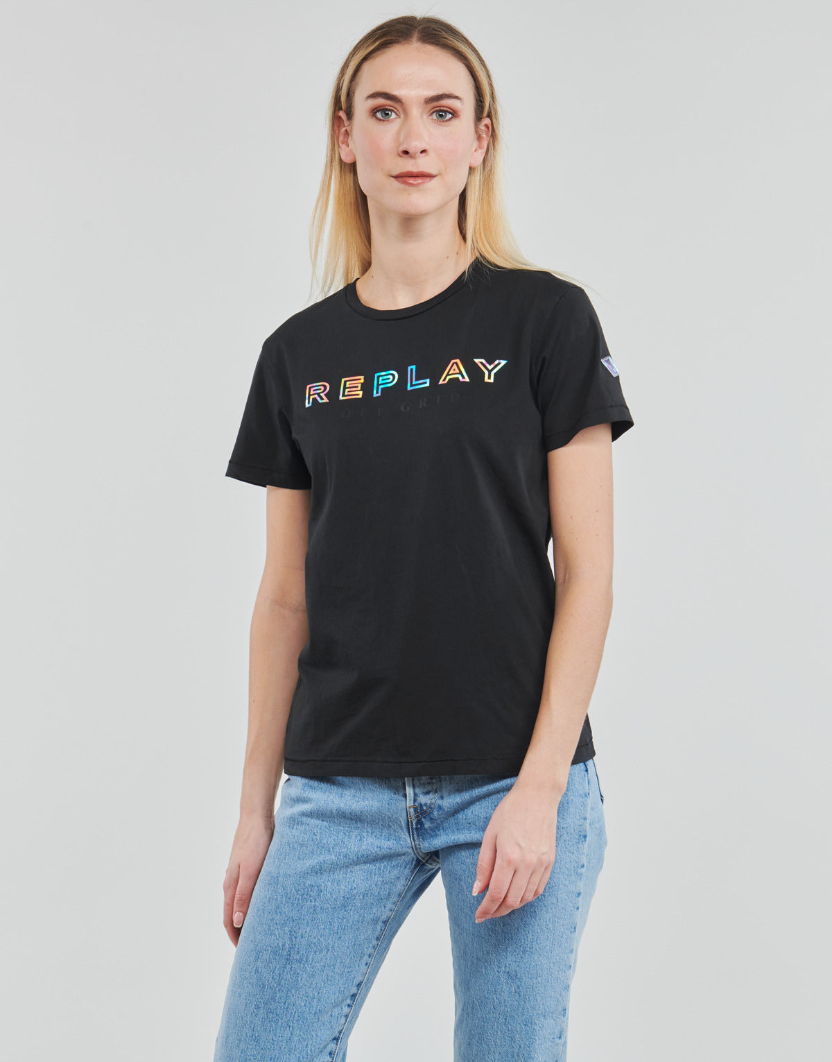T-shirt Donna Replay  W3318C  Nero