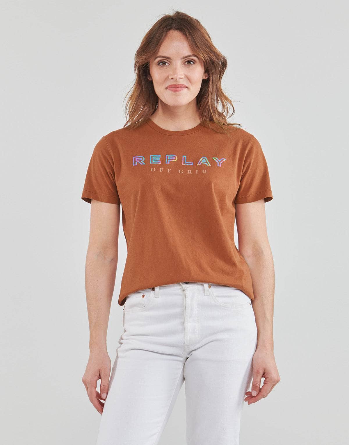 T-shirt Donna Replay W3318C Rosso