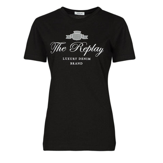 T-shirt Donna Replay W3572A Nero