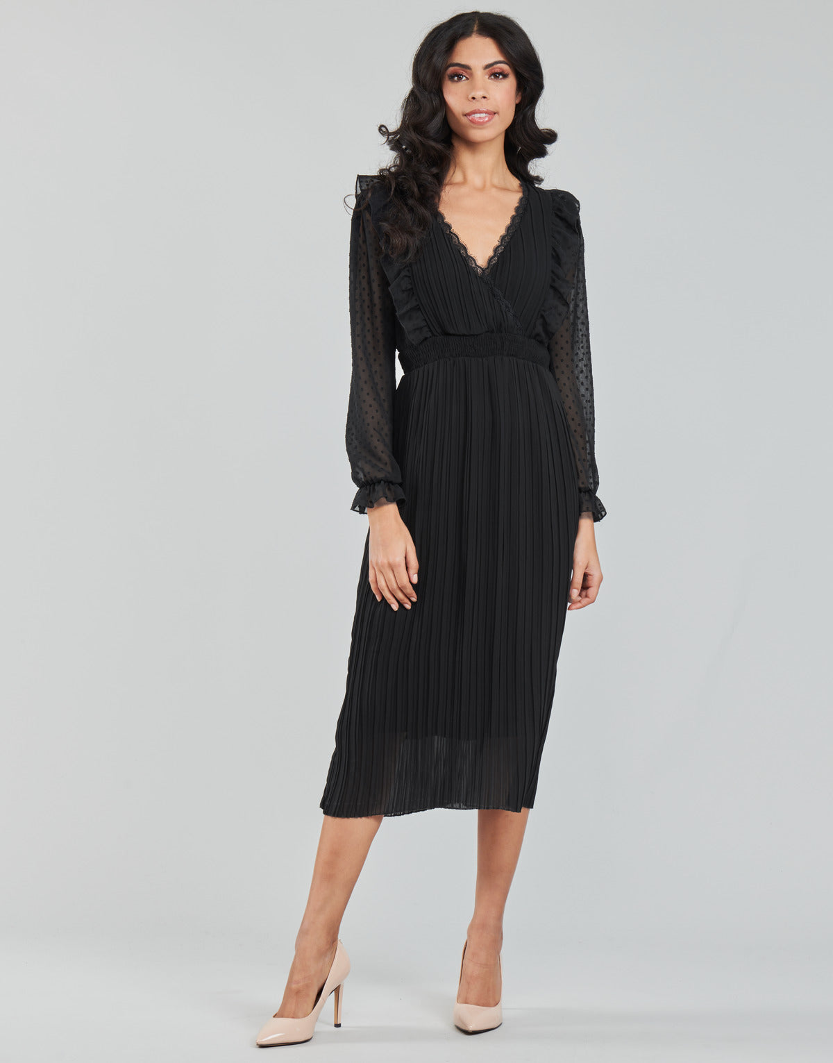 Abito lungo Donna Moony Mood PORISUW Nero