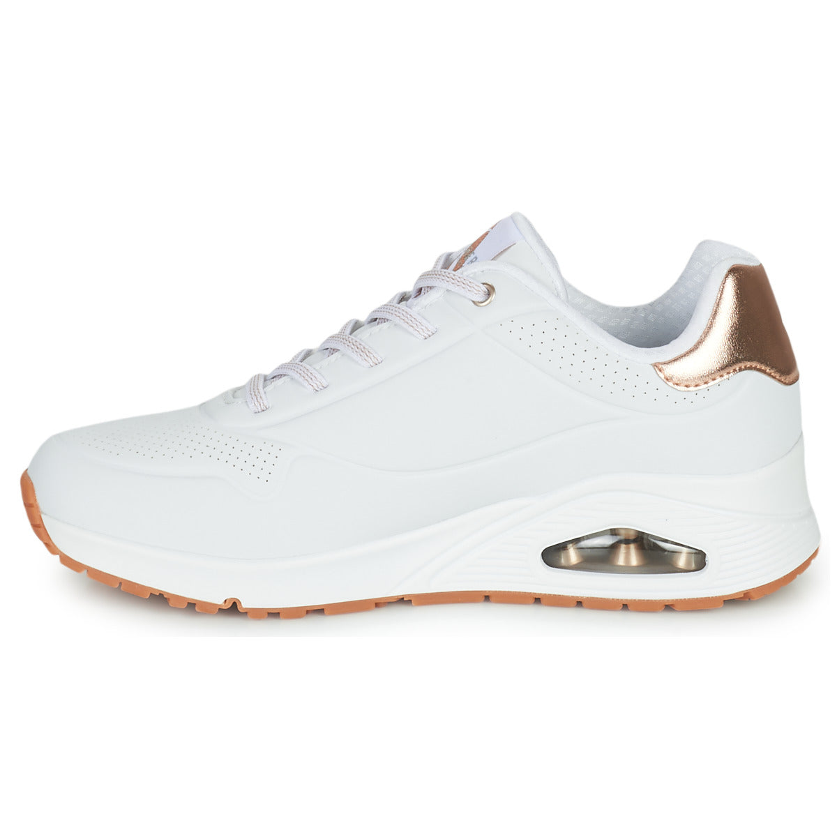 Sneakers basse Donna Skechers UNO - SHIMMER AWAY Bianco