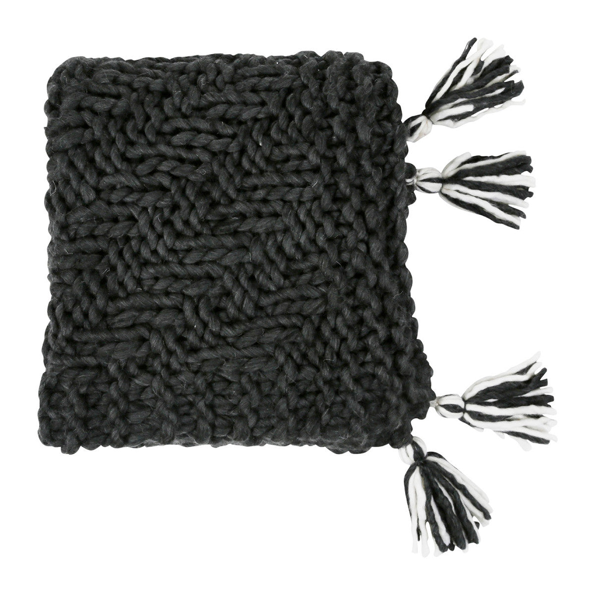 Plaid coperte Côté Table CHALIN Grigio