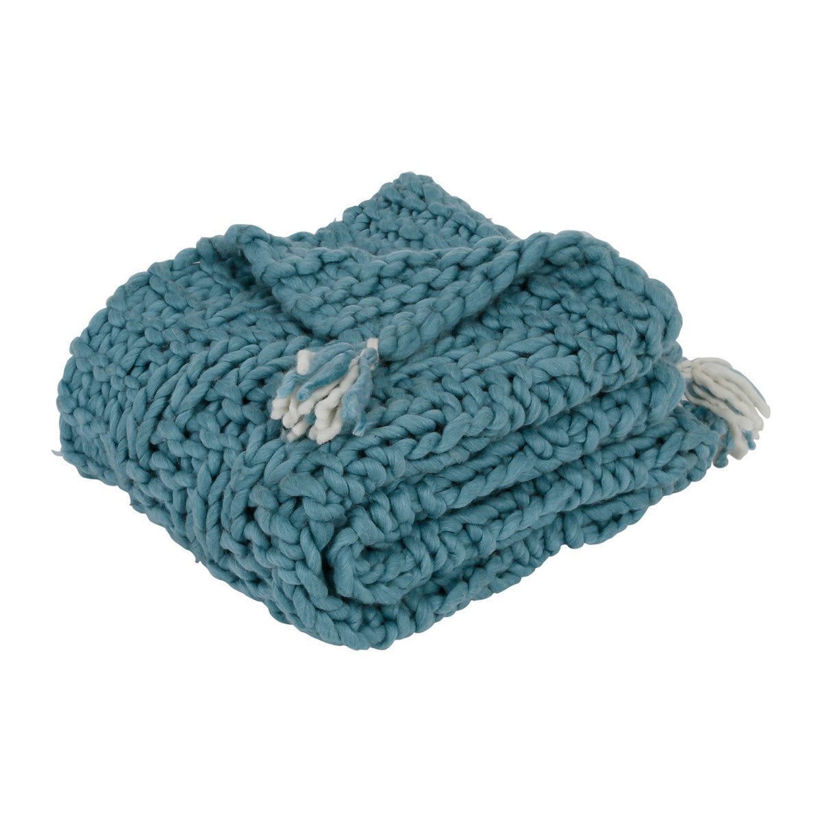 Plaid coperte Côté Table CHALIN Blu