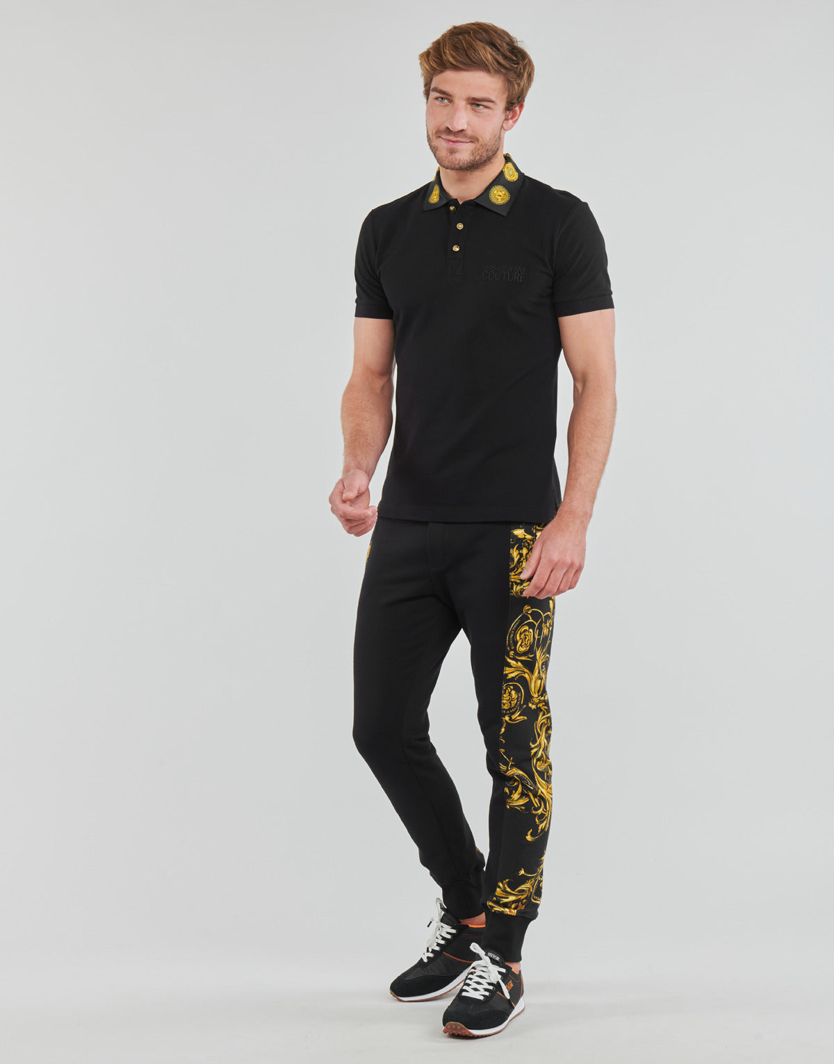 Polo Uomo Versace Jeans Couture  72GAGT05  Nero