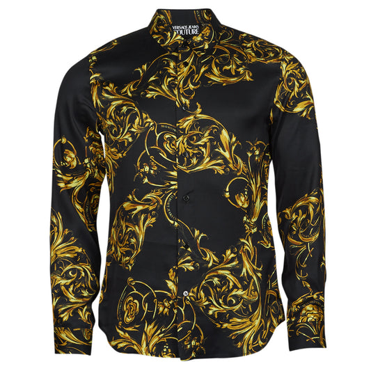 Camicia a maniche lunghe Uomo Versace Jeans Couture  72GAL2S0  Nero
