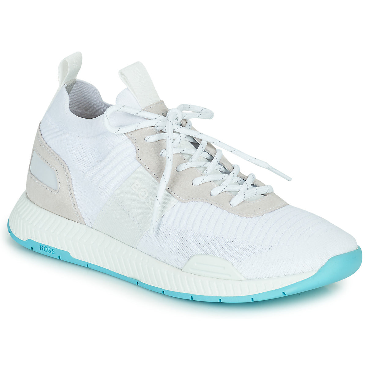 Sneakers Uomo BOSS  Titanium_Runn_knstA  Bianco