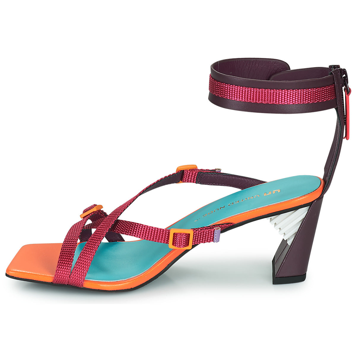 Sandali Donna United nude Sonar Mid Rosso