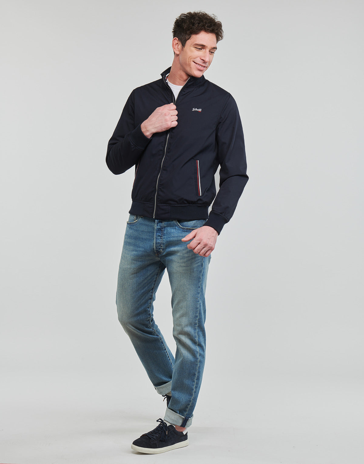 Giubbotto Uomo Schott KENTON Blu