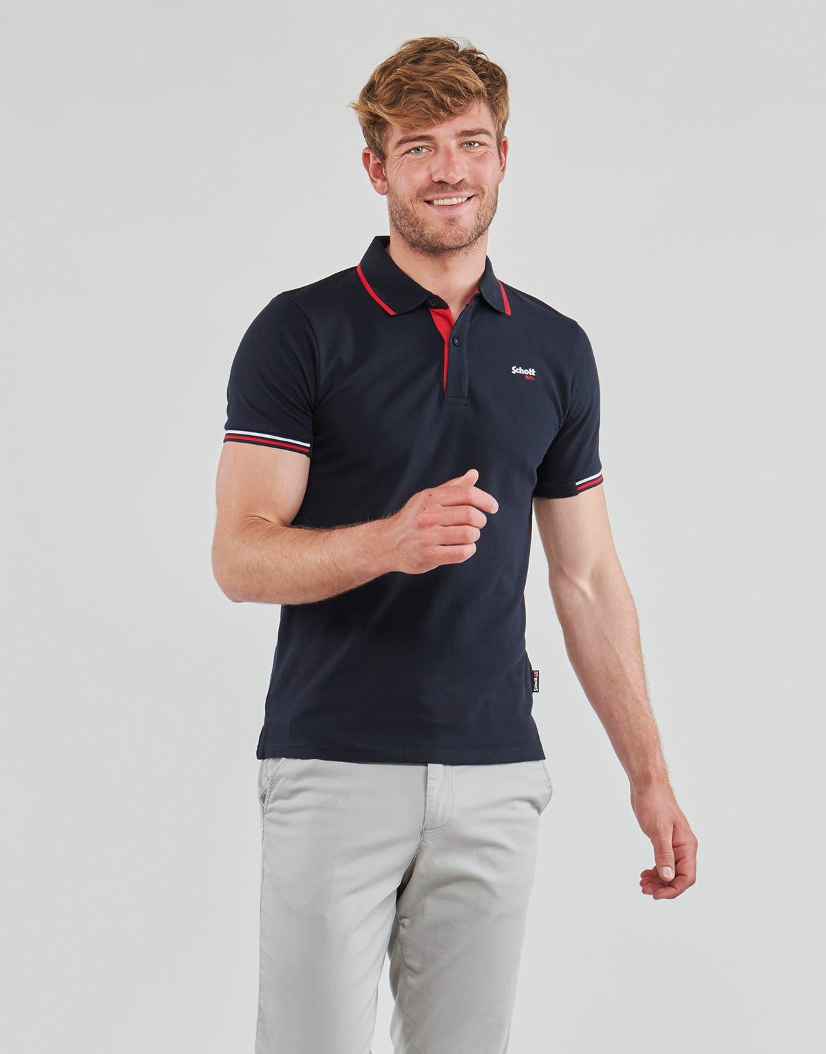 Polo Uomo Schott DEVON Marine