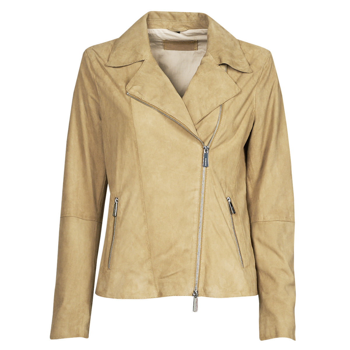 Giacca in pelle Donna Oakwood FLASH Beige