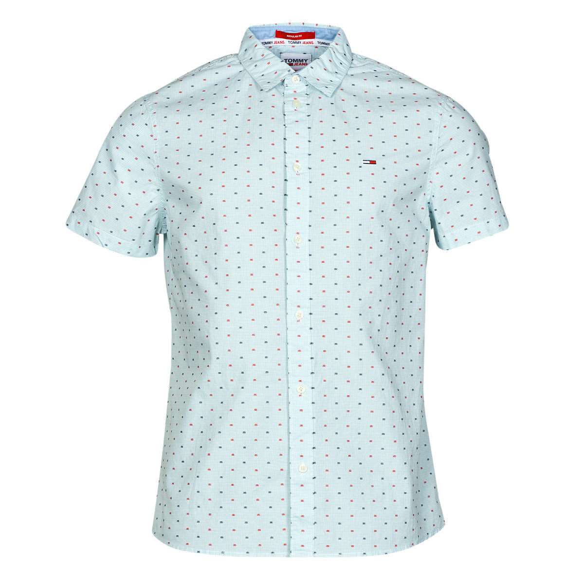 Camicia a maniche corte Uomo Tommy Jeans  TJM SHORTSLEEVE DOBBY SHIRT  Bianco