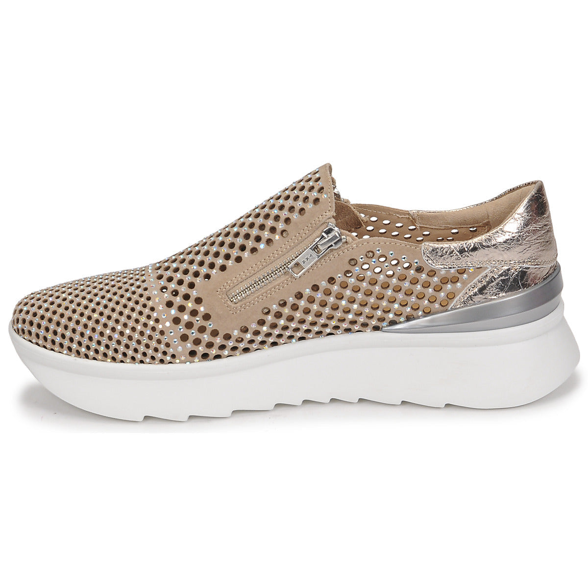 Sneakers basse Donna Fru.it 7370-007-ACCIAIO Oro