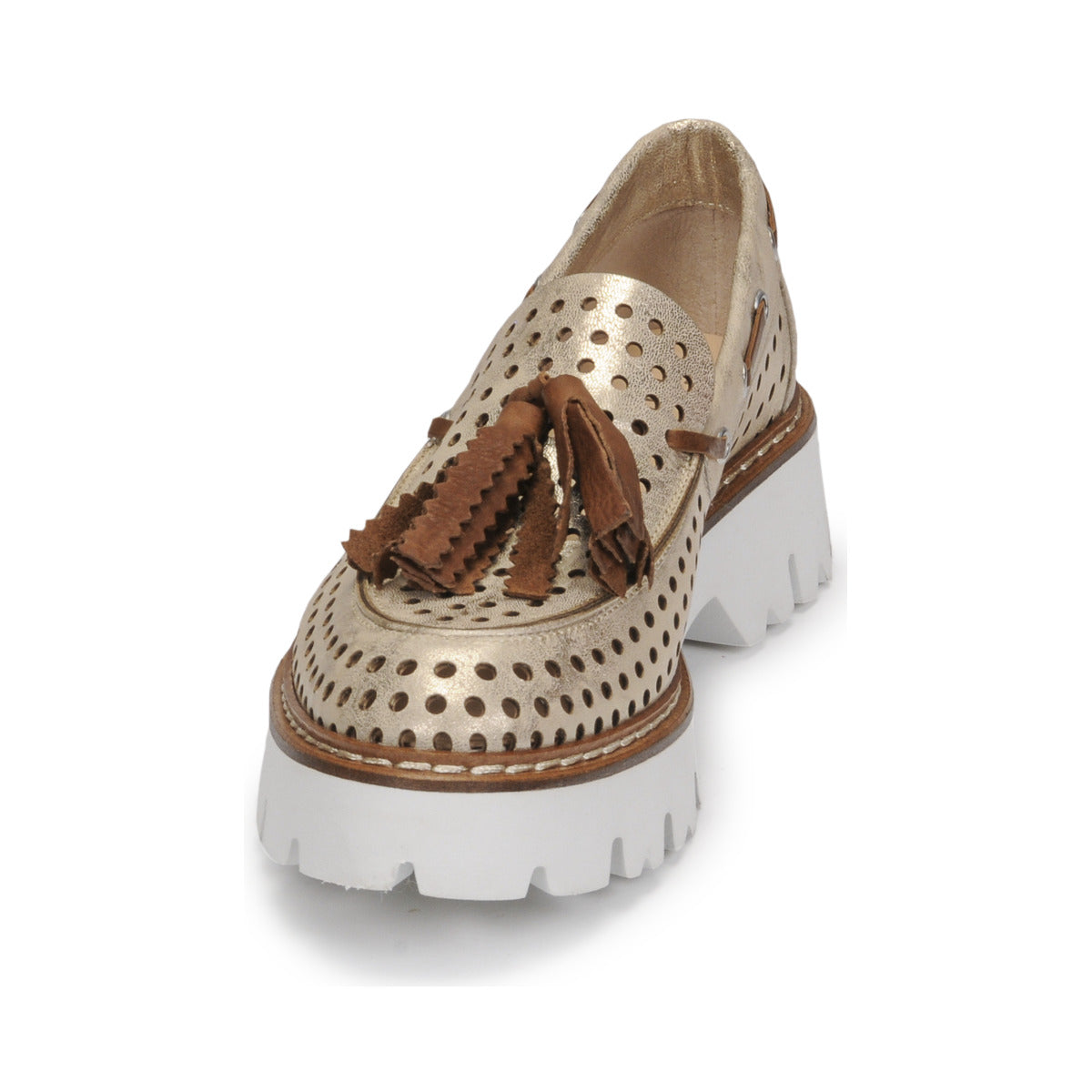 Scarpe Donna Fru.it 7602-999-IVORY-MARRONE Oro
