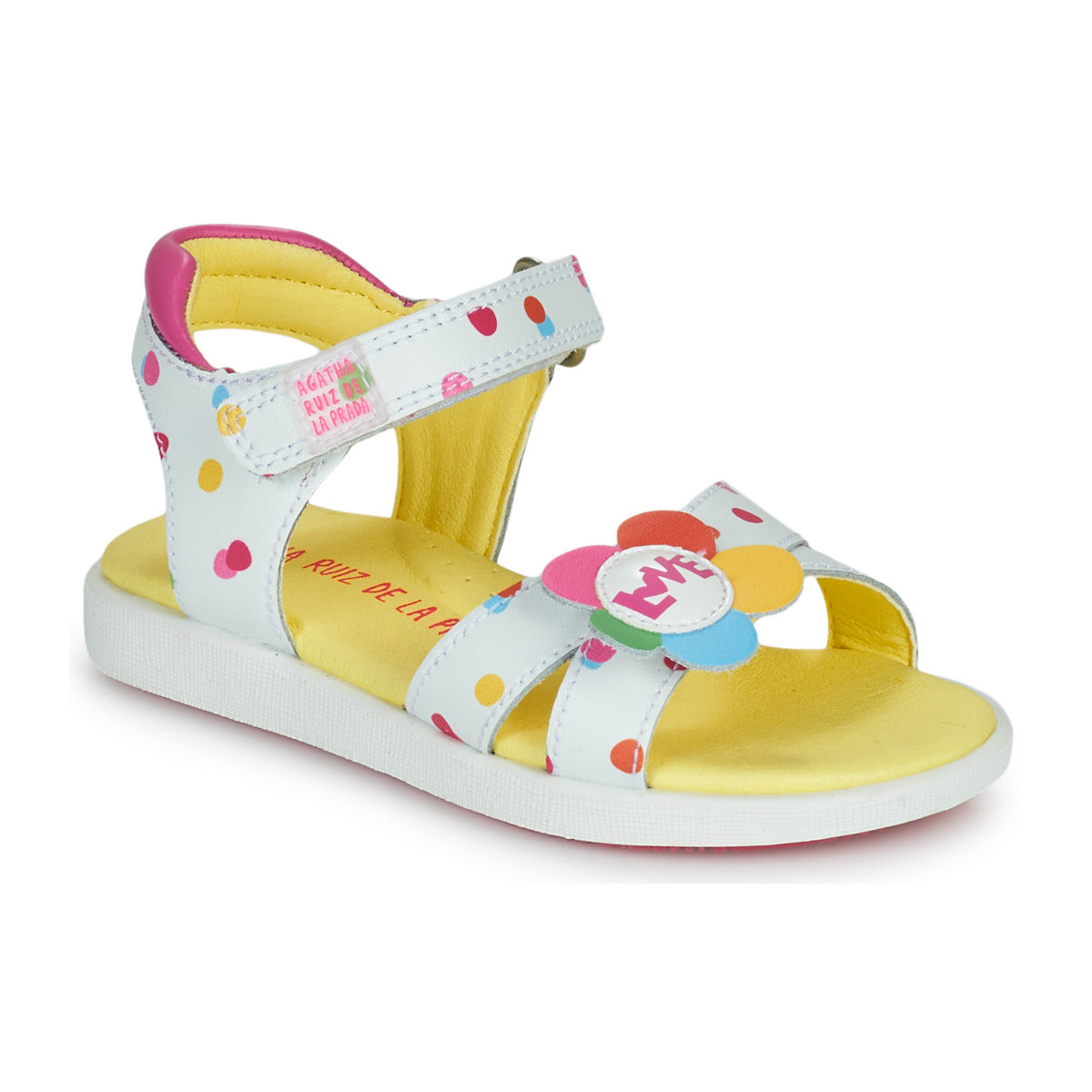 Sandali bambini ragazza Agatha Ruiz de la Prada AITANA Bianco