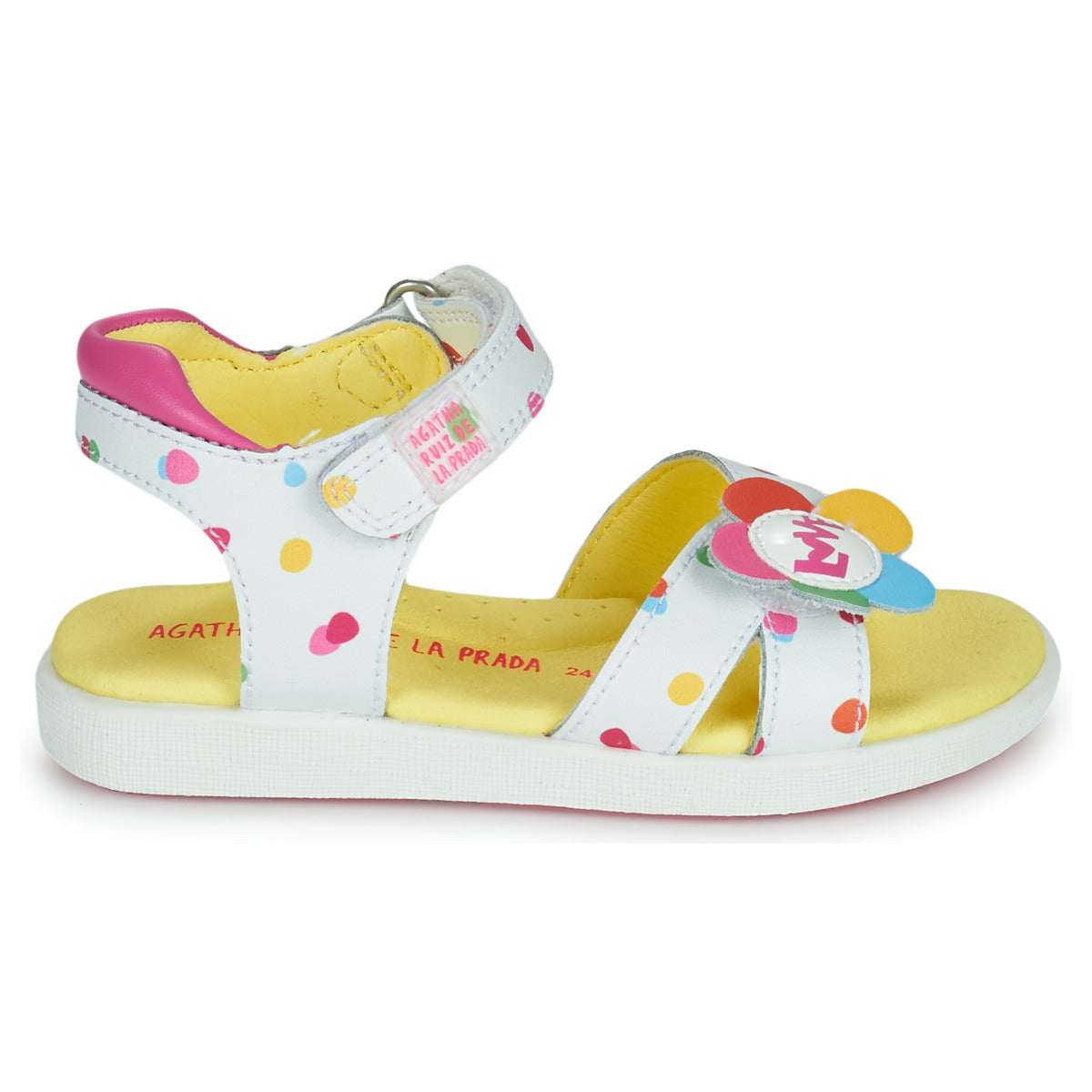 Sandali bambini ragazza Agatha Ruiz de la Prada AITANA Bianco