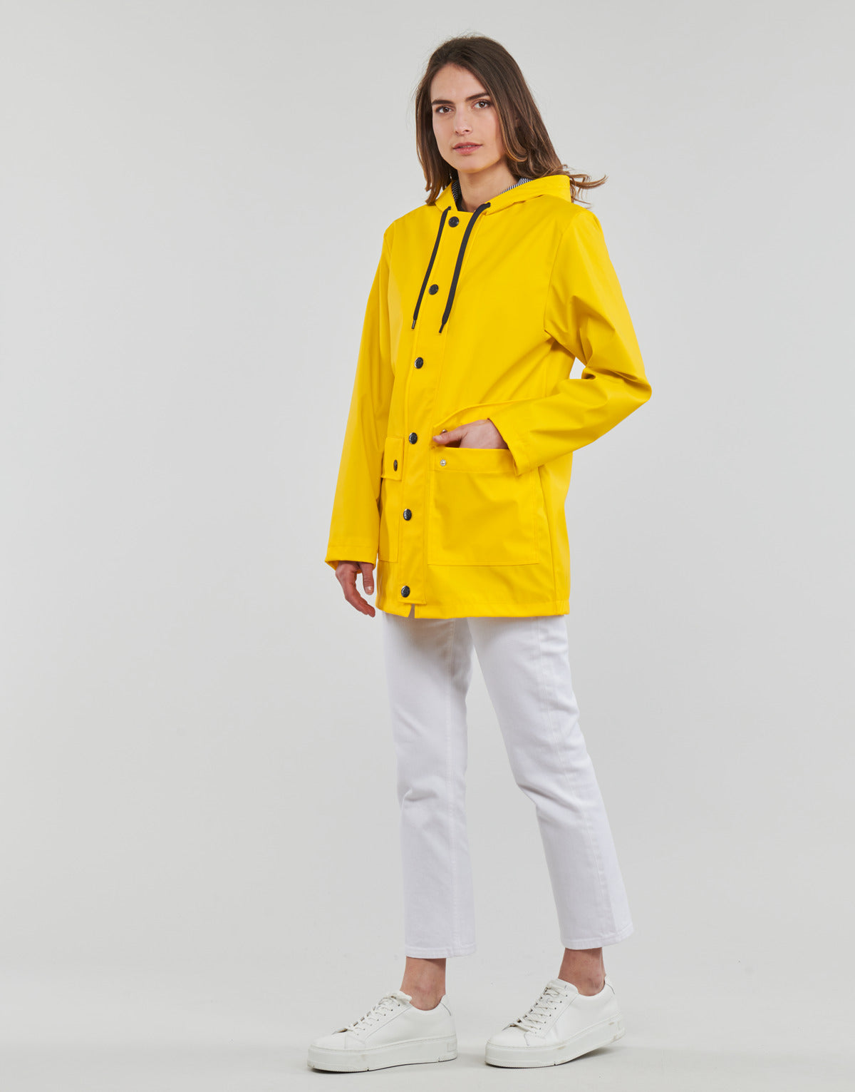 Parka Donna Petit Bateau BAIGA Giallo