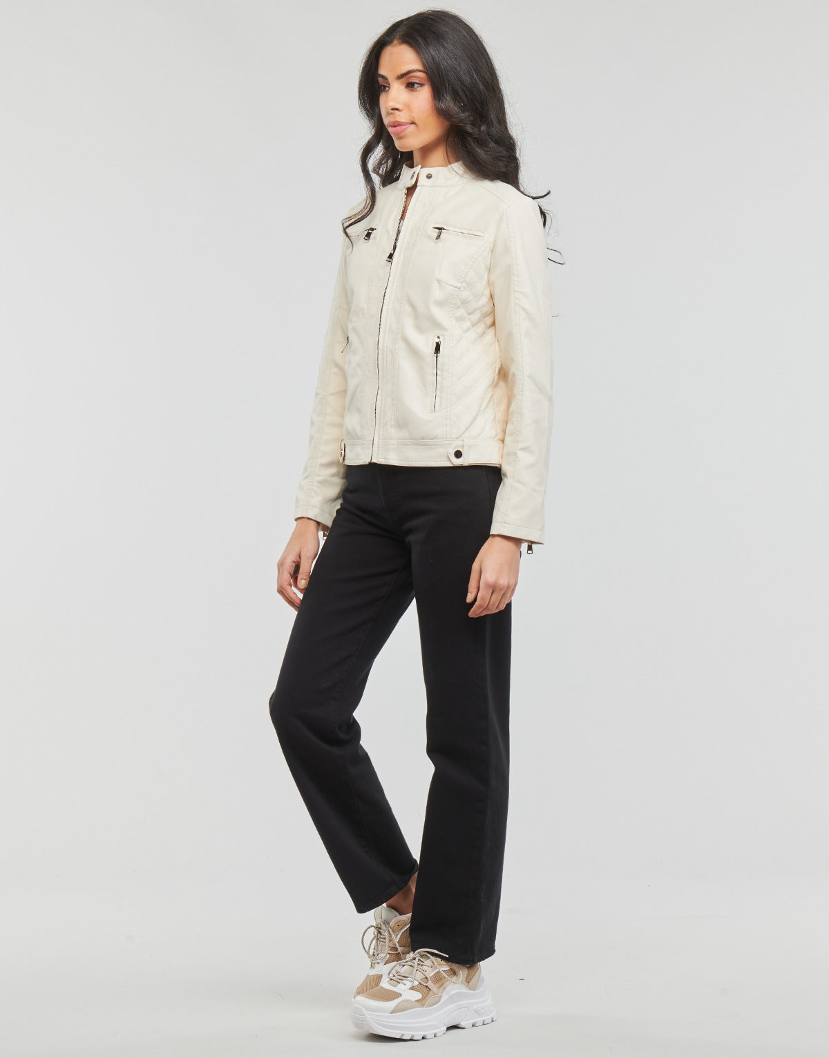 Giacca in pelle Donna Moony Mood  LELOUJE  Bianco