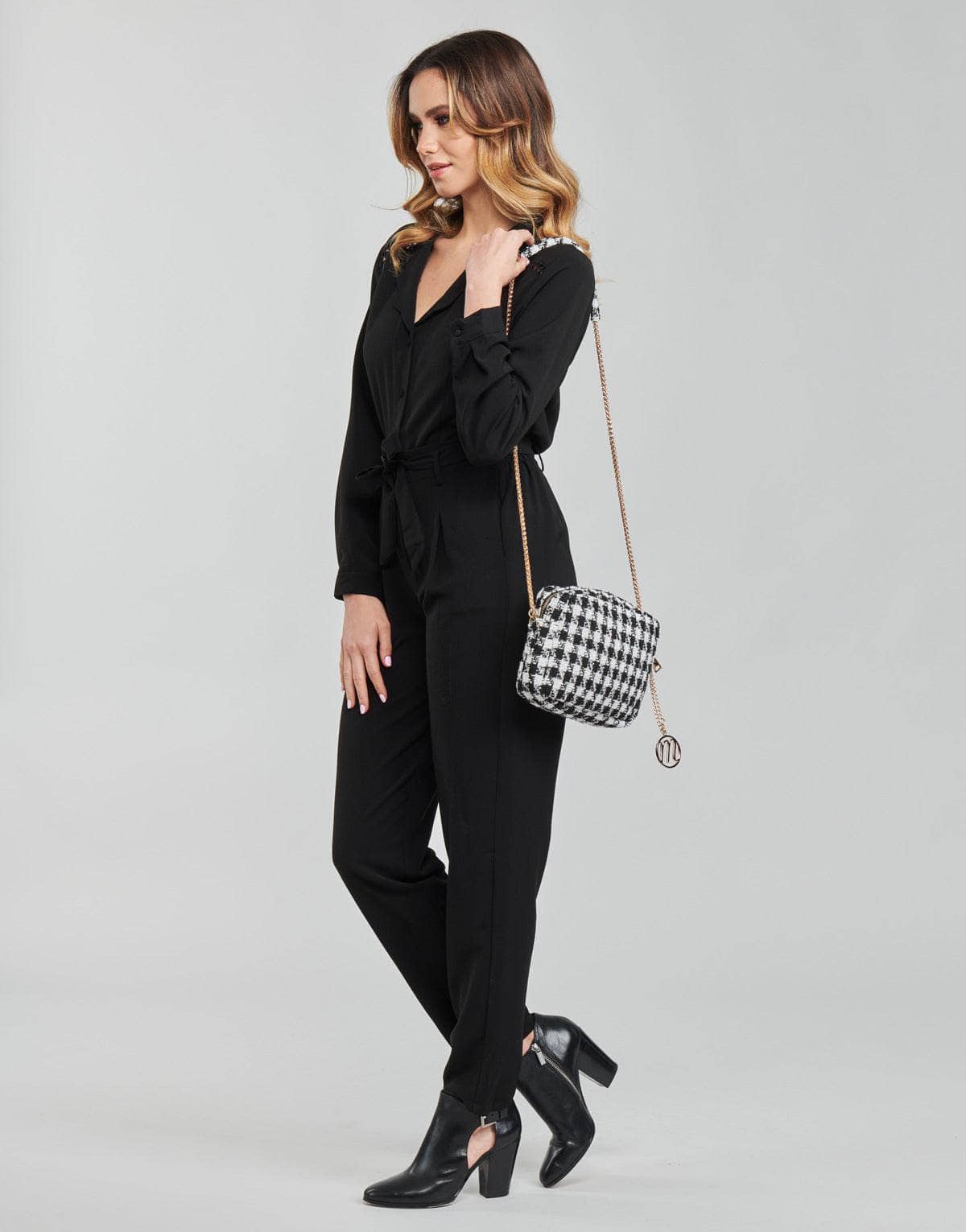 Tute / Jumpsuit Donna Moony Mood PEPITA Nero