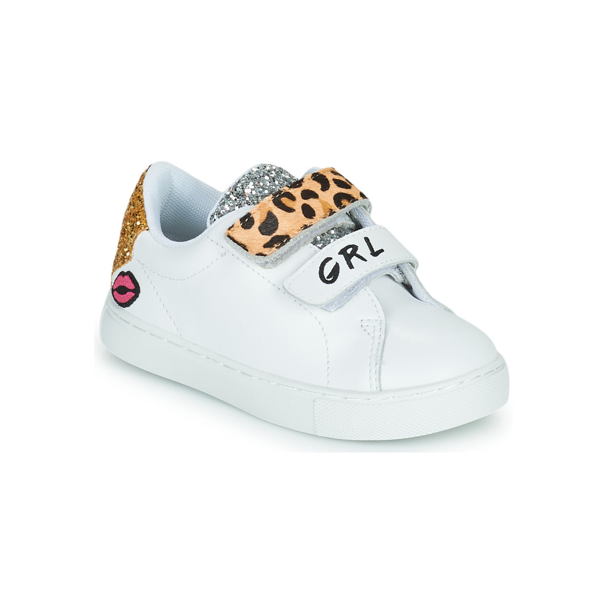 Scarpe bambini ragazza Bons baisers de Paname  MINI EDITH GRL PWR  Bianco