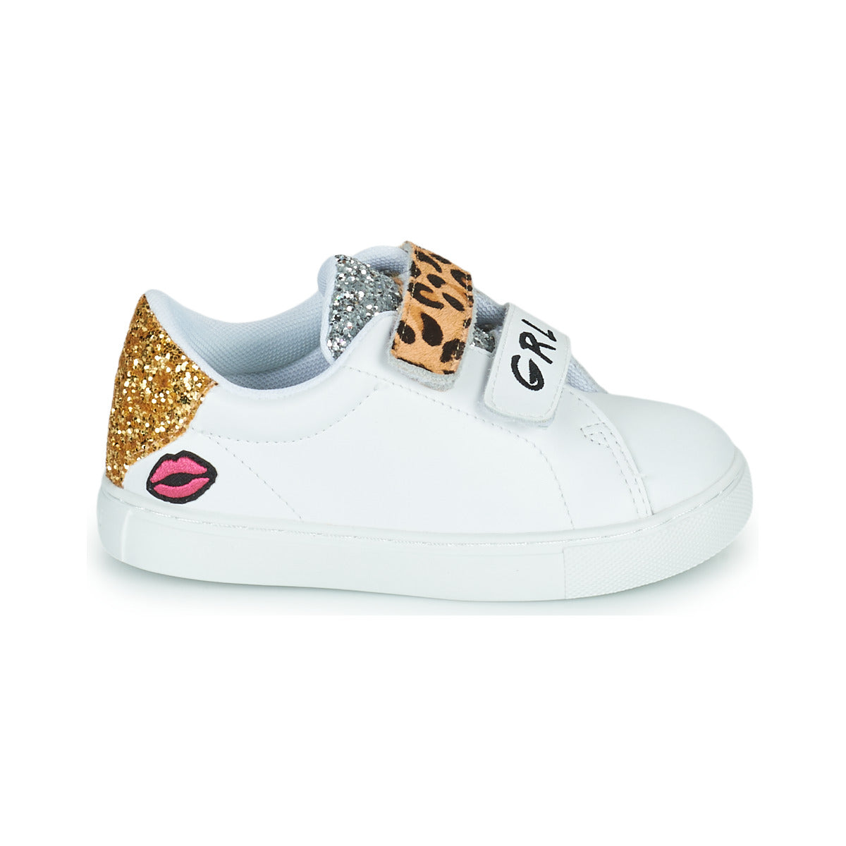 Scarpe bambini ragazza Bons baisers de Paname  MINI EDITH GRL PWR  Bianco