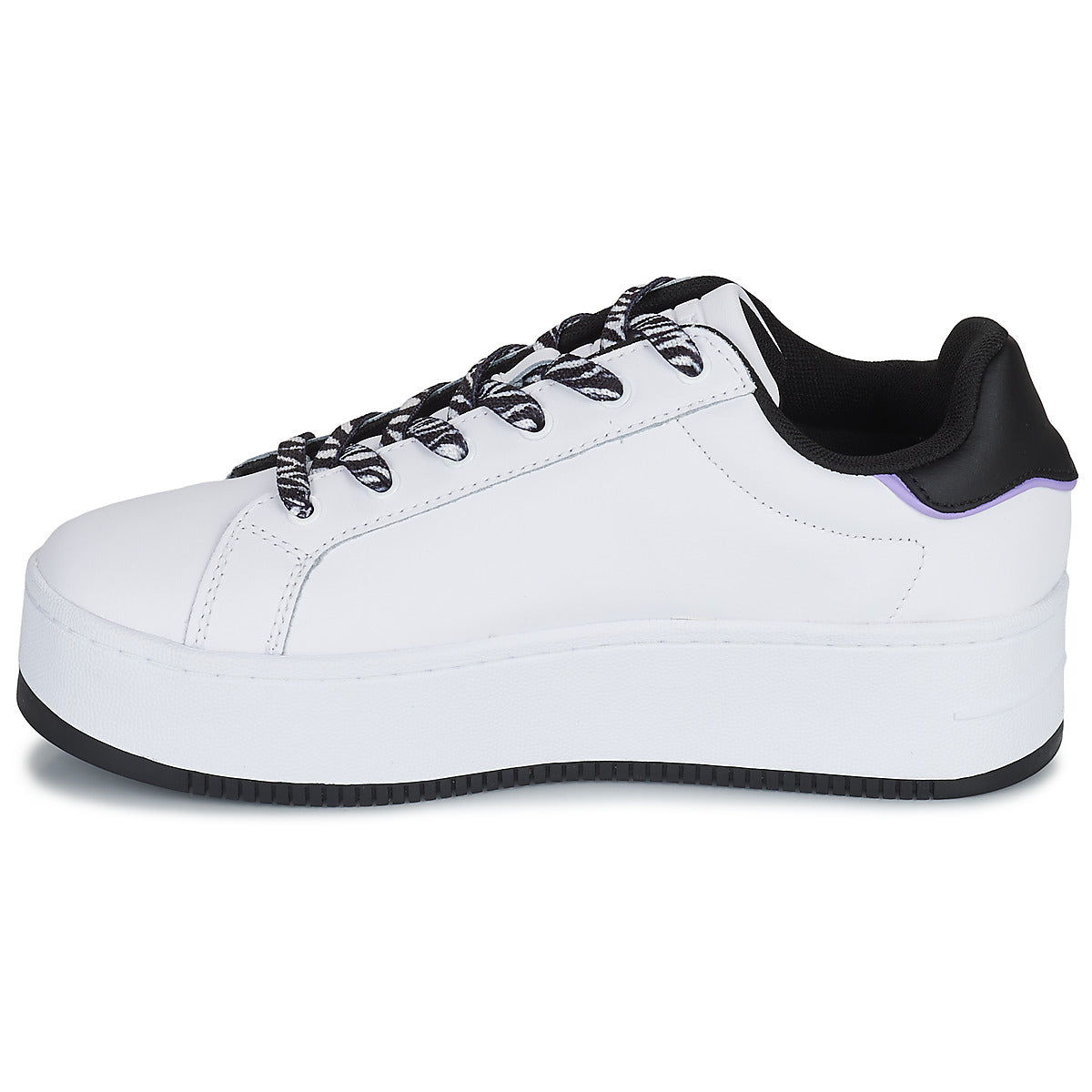 Sneakers basse Donna Tommy Jeans  Flatform Wild Animal Cupsole  Bianco