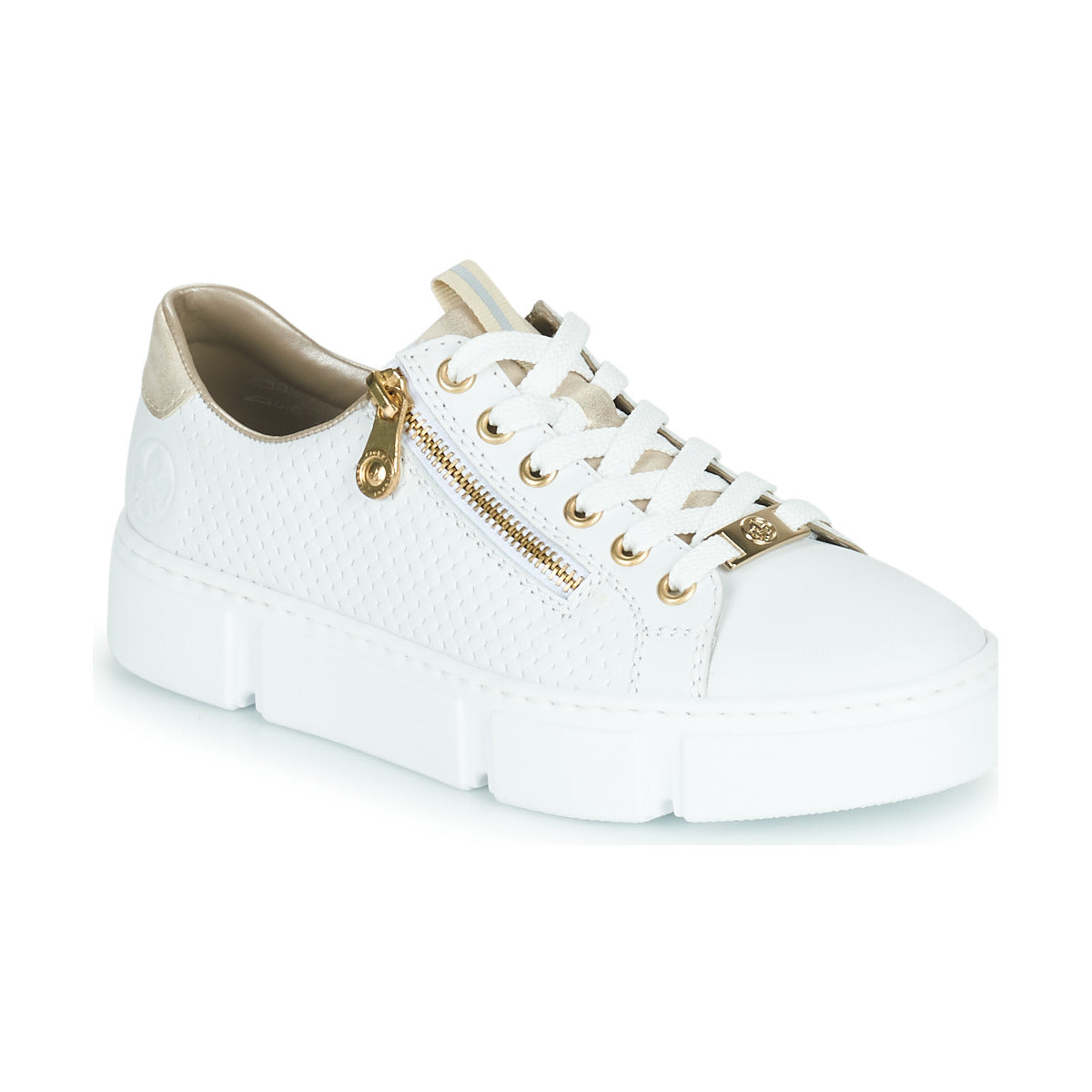 Sneakers basse Donna Rieker ALULA Bianco