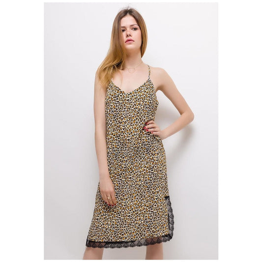 Abito lungo Donna Fashion brands ICP1152_ECRU Bianco