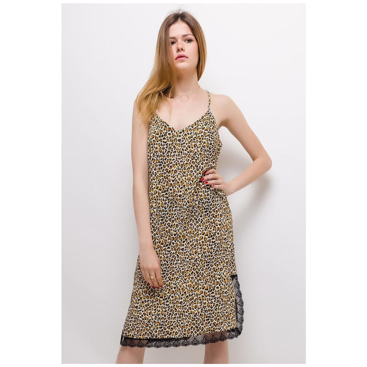 Abito lungo Donna Fashion brands  ICP1152_ECRU  Bianco