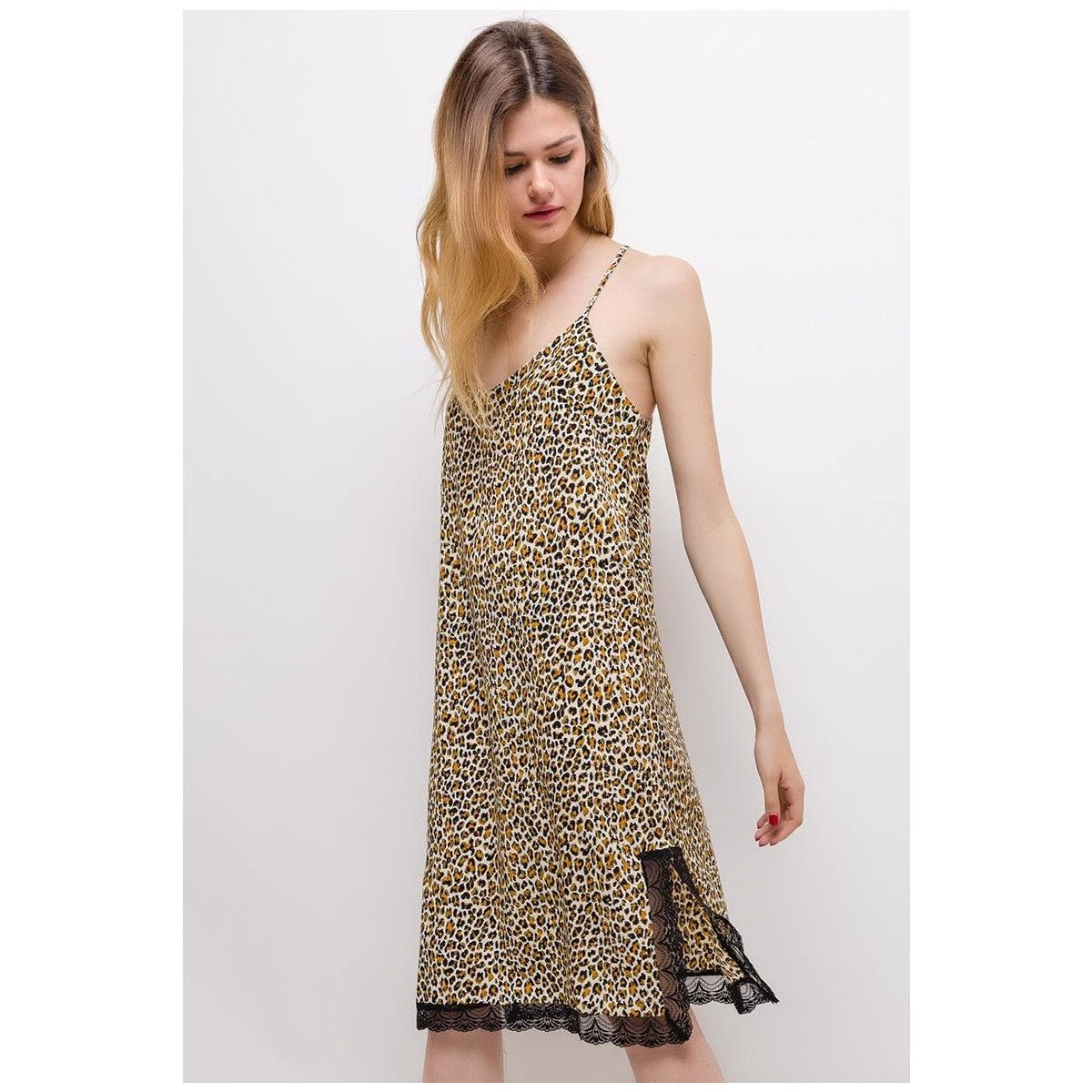 Abito lungo Donna Fashion brands ICP1152_ECRU Bianco