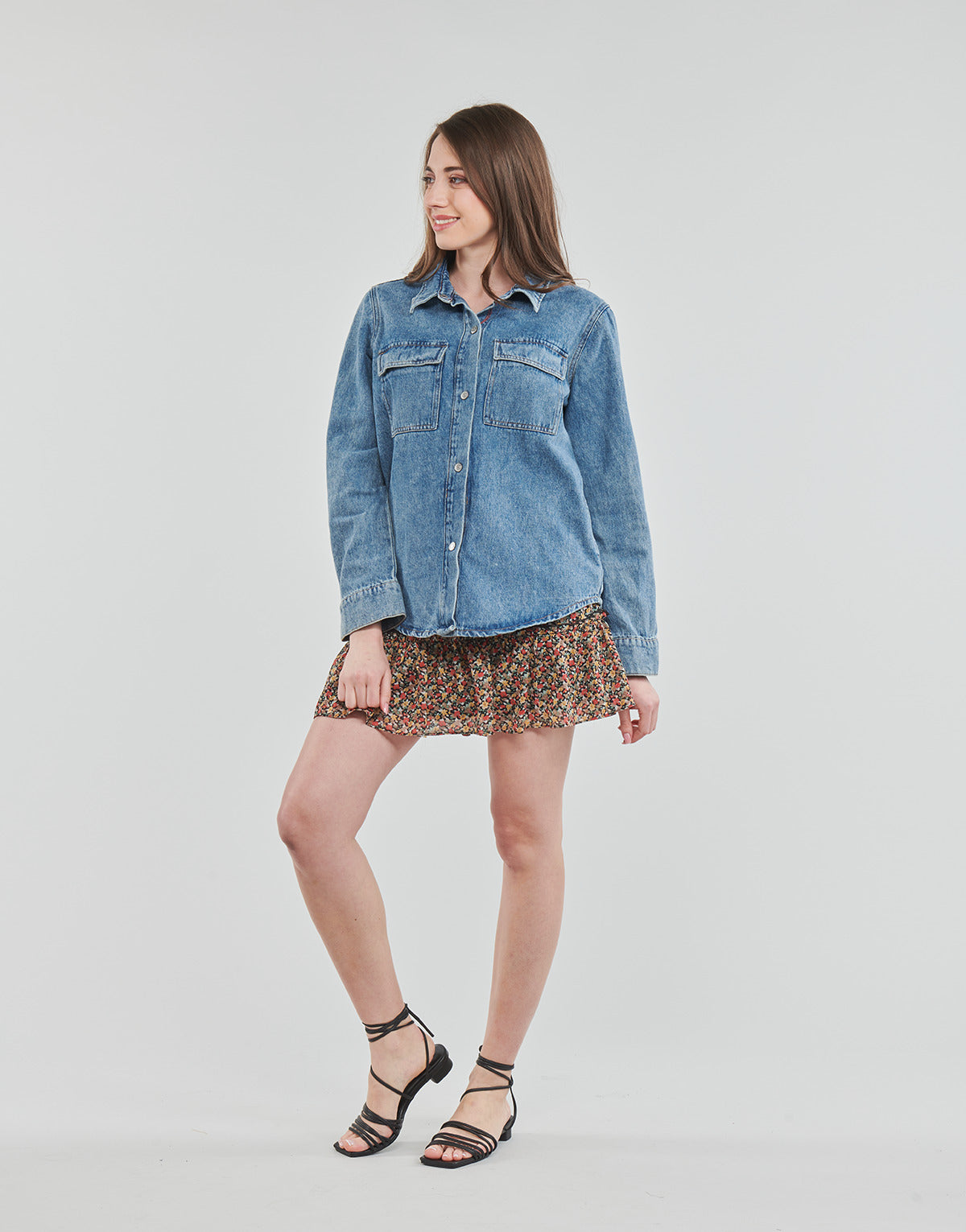 Giacca in jeans Donna Esprit RCS shacket Blu