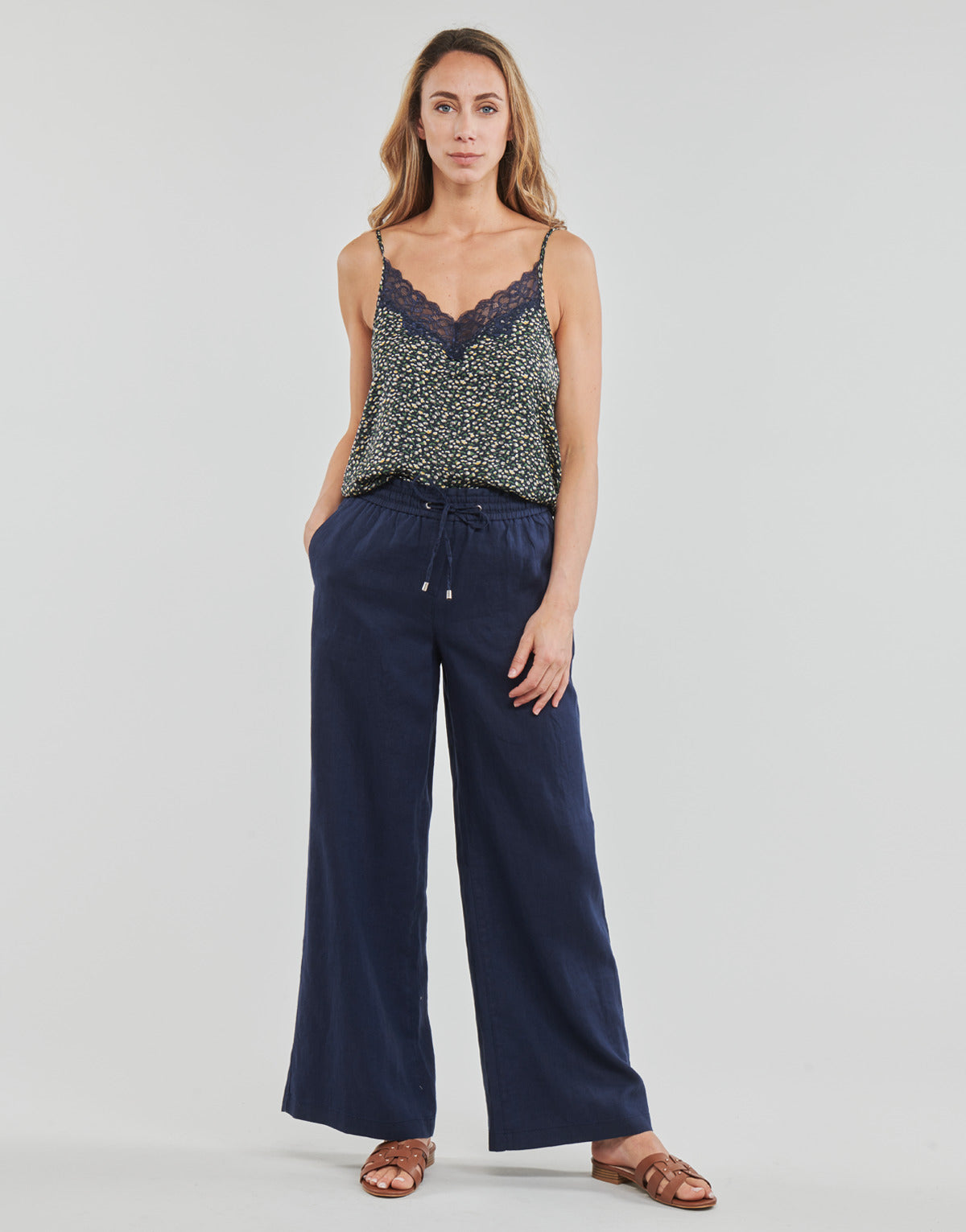 Pantaloni morbidi / Pantaloni alla zuava Donna Esprit Jogger Marine