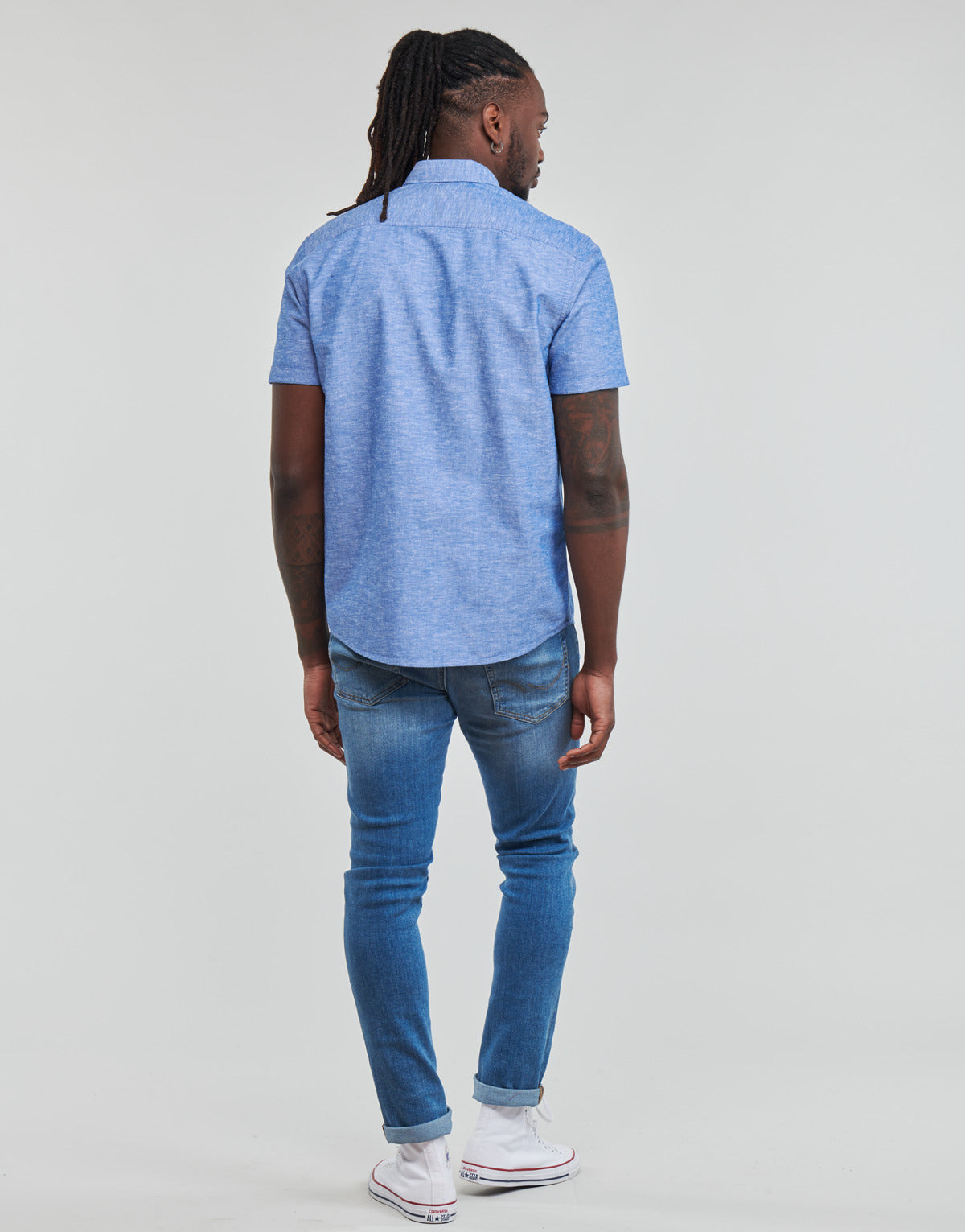 Camicia a maniche corte Uomo Esprit COO co/lin ssl Blu