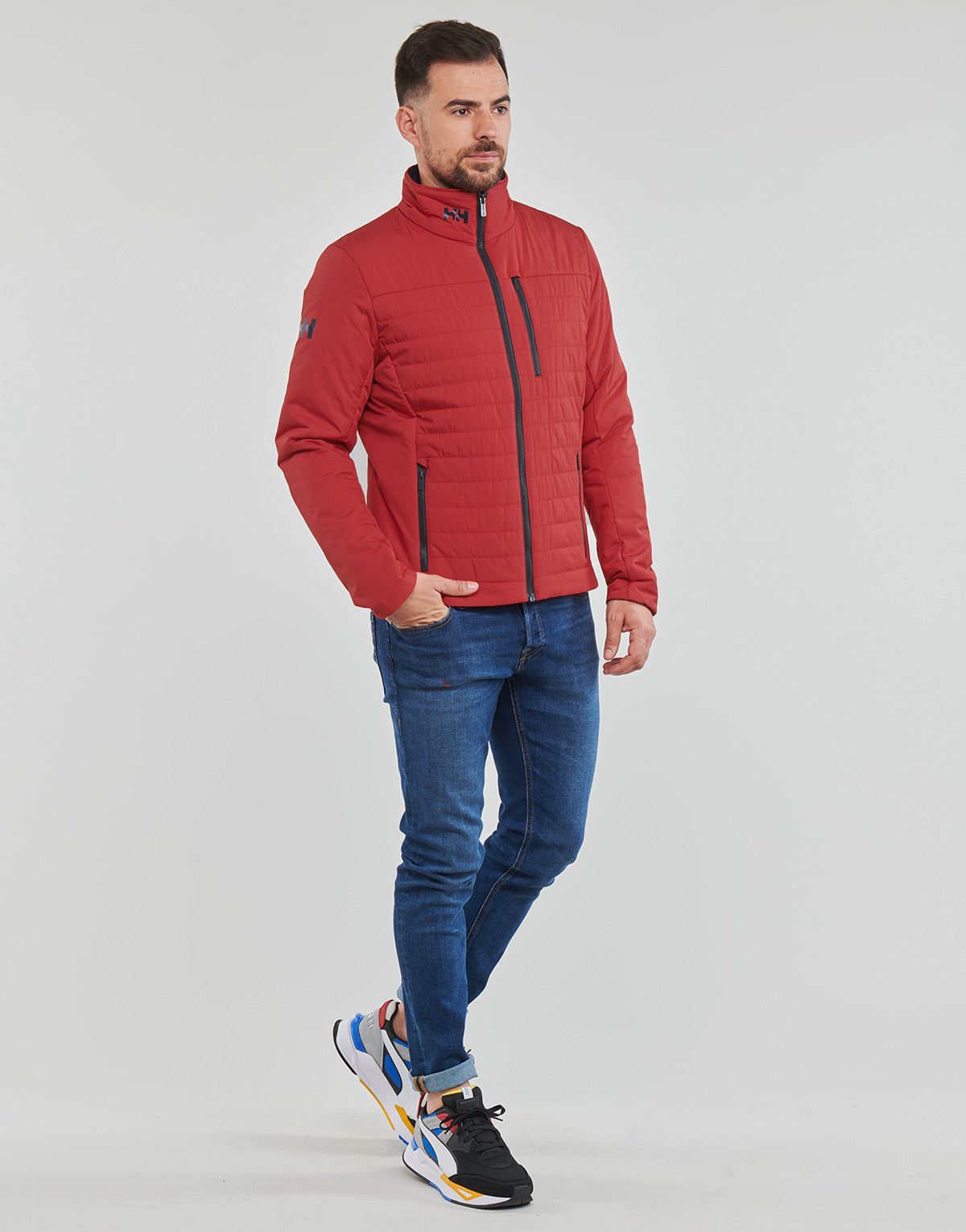 Giubbotto Uomo Helly Hansen  CREW INSULATOR JACKET 2.0  Rosso