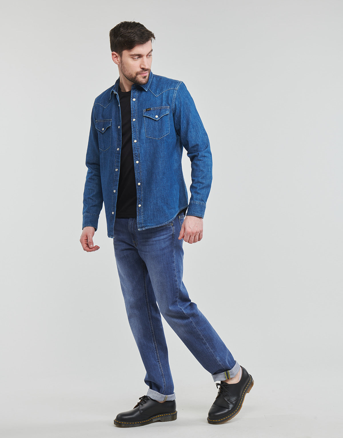 Jeans Uomo Lee Daren Zip Fly Blu