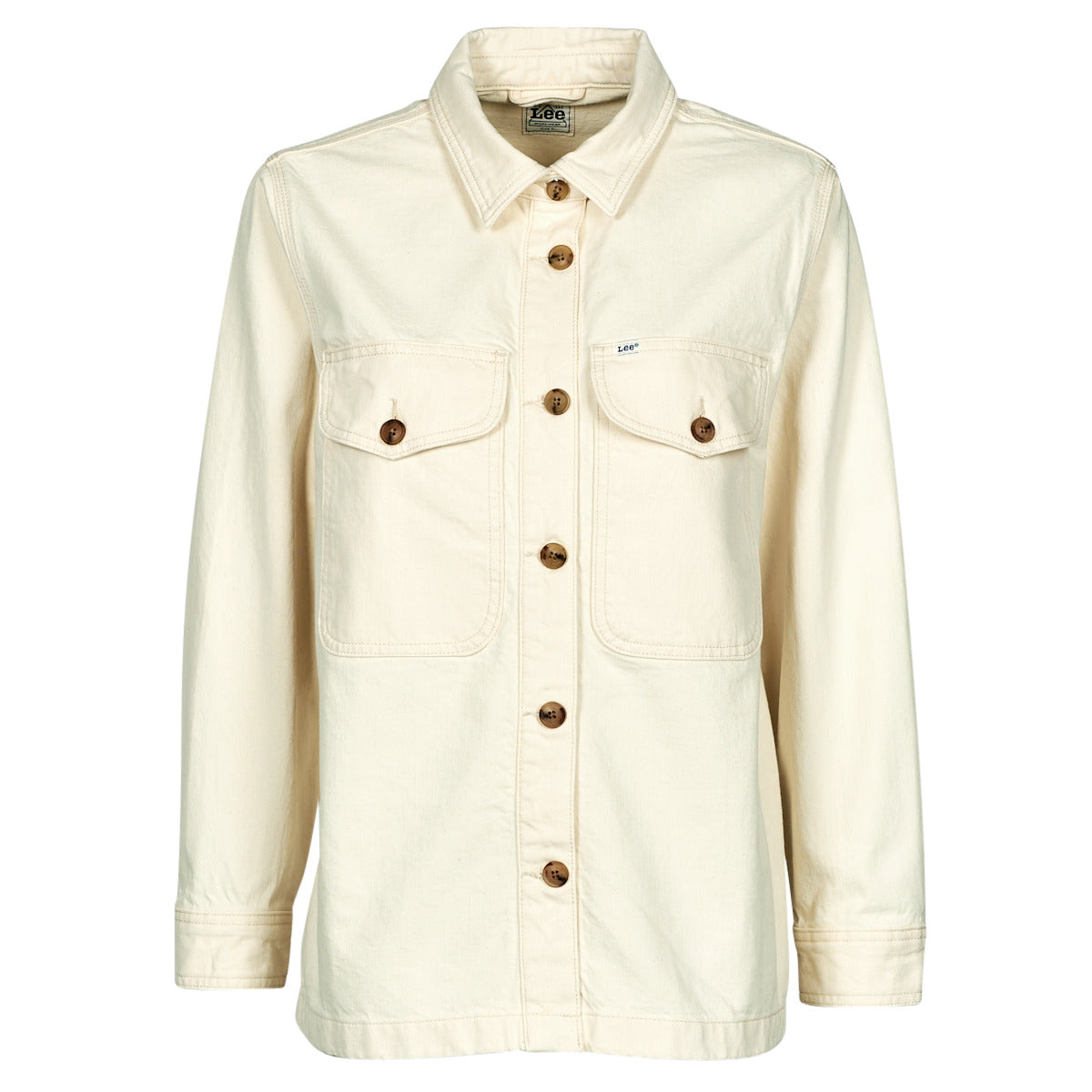 Giacca in jeans Donna Lee  SERVICE OVERSHIRT  Beige