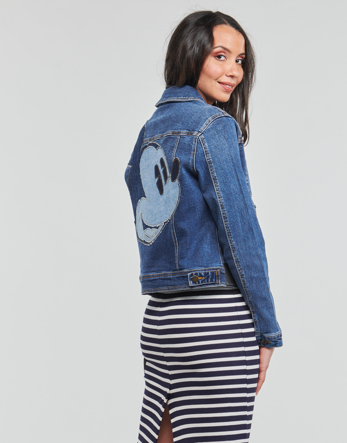 Giacca in jeans Donna Desigual  CHAQ_ MY MICKEY  Blu