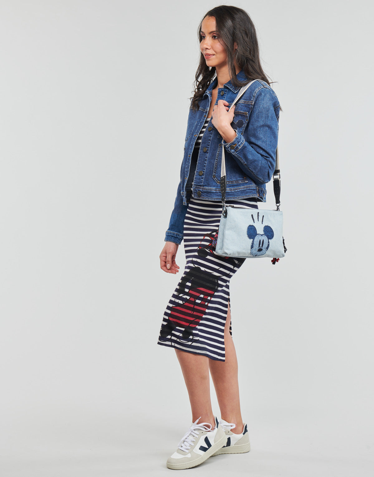 Giacca in jeans Donna Desigual  CHAQ_ MY MICKEY  Blu