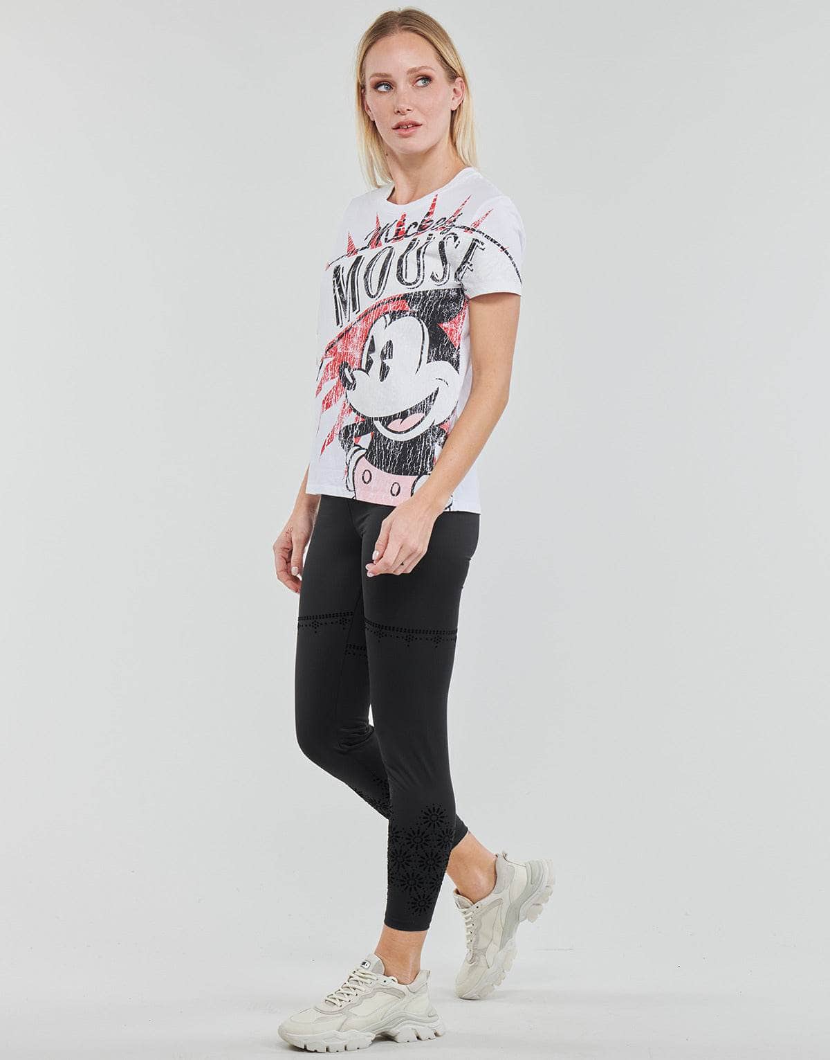 T-shirt Donna Desigual TS_MICKEY BOOM Bianco