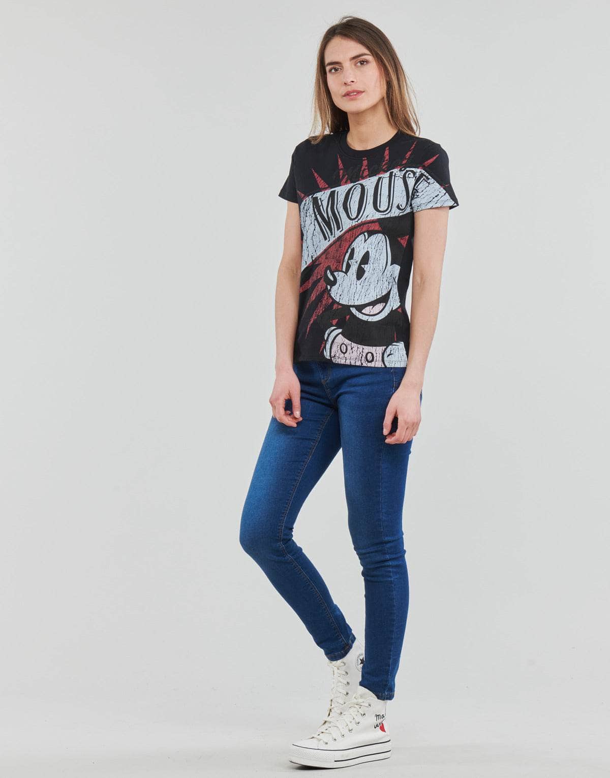 T-shirt Donna Desigual TS_MICKEY BOOM Nero