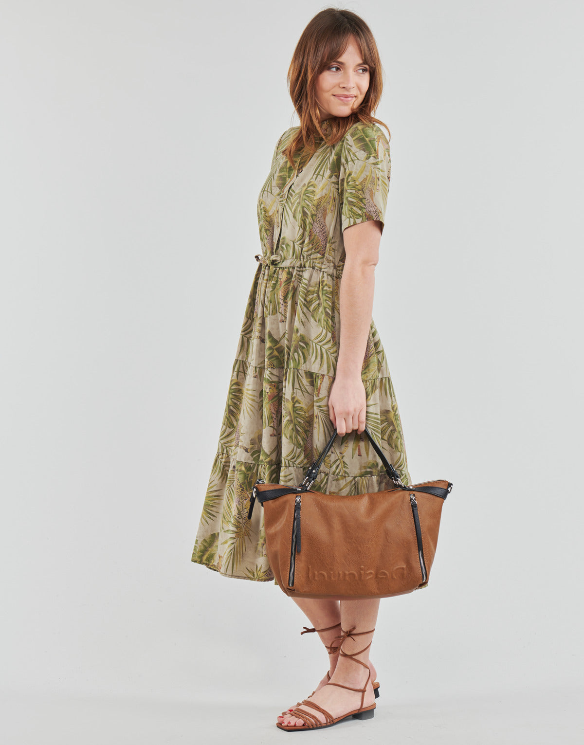 Abito lungo Donna Desigual VEST_ÁGORA Kaki